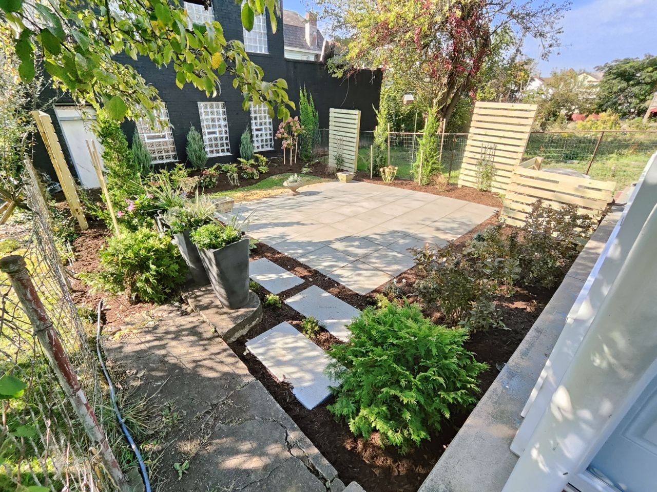 Completed perennial garden design in Mt. Washington, Pittsburgh