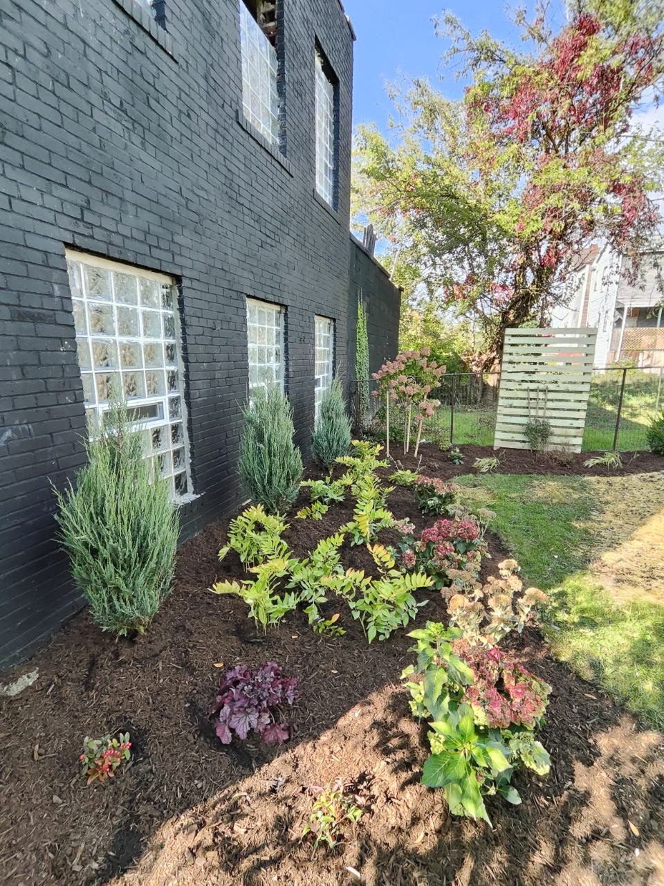 Completed perennial garden design in Mt. Washington, Pittsburgh