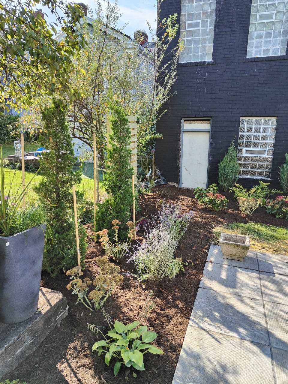 Completed perennial garden design in Mt. Washington, Pittsburgh