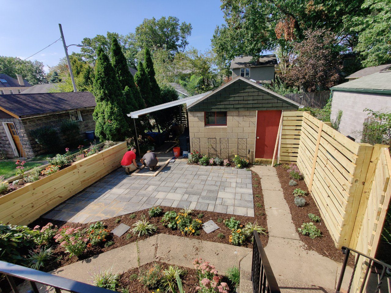 Completed perennial garden design in Regent Square, Pittsburgh