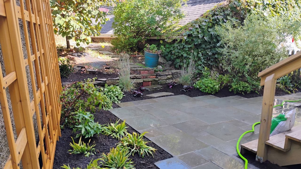 Completed perennial garden design in Squirrel Hill South, Pittsburgh