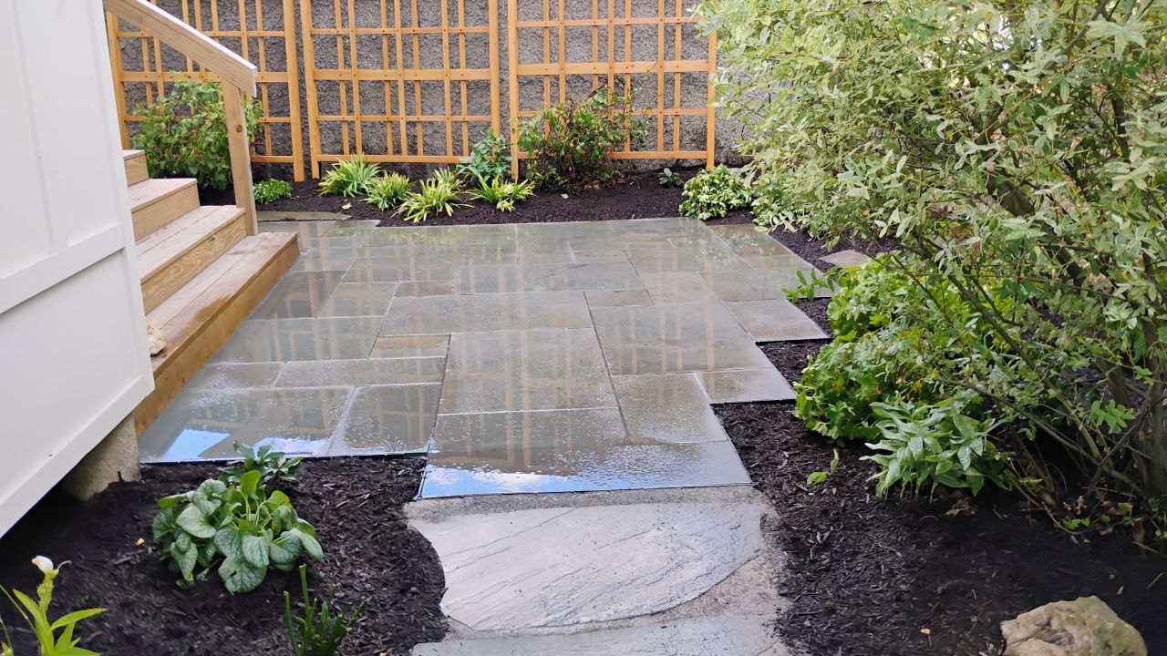 Completed perennial garden design in Squirrel Hill South, Pittsburgh