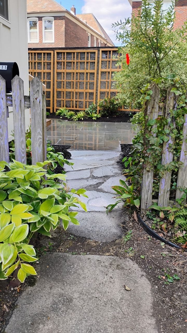 Completed perennial garden design in Squirrel Hill South, Pittsburgh